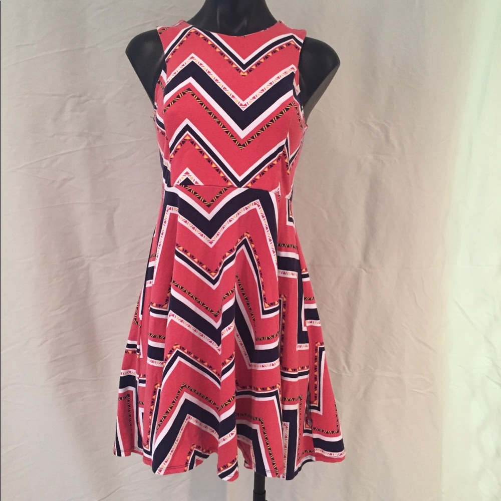 Salmon pattern dress